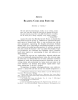 Reading Cases for Empathy