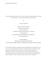 Removing Stigma and Reducing Anxiety: Social Work Professionals Integrating Essential Oils in Mental Healthcare Services with African American and Native American Clients