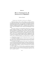 Duty, Consequences, & Intellectual Property