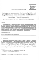The Impact of Superannuation Fund Choice Legislation and the Global Financial Crisis on Australian Retail Fund Flows