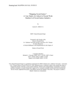 Mapping Social Justice: A Case Study of a School of Social Work Student-Led Social Justice Initiative