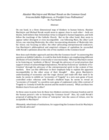 Alasdair MacIntyre and Michael Novak on the Common Good: Irreconcilable Differences of Fruitful Cross-pollination?