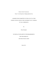 Patterns Under Construction: Nurses’ Lived Experiences Shaping Spiritual Care