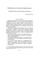 Proportionality in the Law of Armed Conflict: The Proper Unit of Analysis for Military Operations