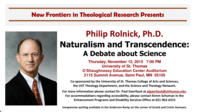 New Frontiers: Naturalism and transcendence: A debate about science