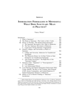 Immigration Federalism in Minnesota: What Does Sanctuary Mean in Practice?