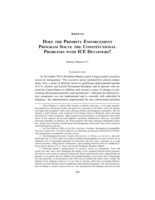 Does the Priority Enforcement Program Solve the Constitutional Problems with ICE Detainers?
