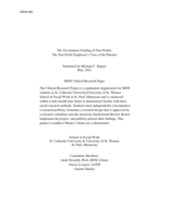 The Government Funding of Non-Profits:  The Non-Profit Employee’s View of the Practice