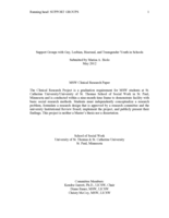 Support Groups with Gay, Lesbian, Bisexual, and Transgender Youth in Schools