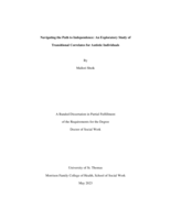 Navigating the Path to Independence: An Exploratory Study of Transitional Correlates for Autistic Individuals