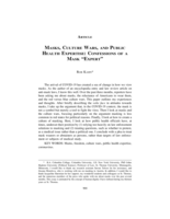 Masks, Culture Wars, and Public Health Expertise: Confessions of a Mask "Expert"