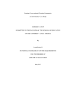 Creating Cross-cultural Christian Community: An Instrumental Case Study