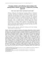 Changing Attitudes and Facilitating Understanding in the Undergraduate Statistics Classroom: A Collaborative Learning Approach