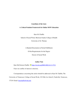 Guardians of the Gate: A Critical Feminist Framework for Online MSW Education