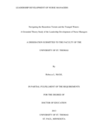 Navigating the Hazardous Terrain and the Tranquil Waters: A Grounded Theory Study of the Leadership Development of Nurse Managers