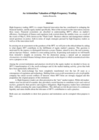 An Aristotelian Valuation of High-Frequency Trading
