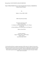Gaps in Mental Health Services in the Juvenile Justice System as Identified by Clinical Social Workers