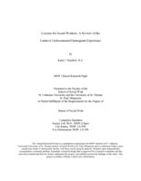 Lessons for Social Workers: A Review of the Latino/a Undocumented Immigrant Experience