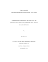 Caught in the Middle: Understanding the Experiences of Men Elementary School Teachers