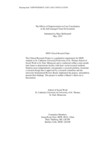 The Effects of Empowerment on Case Consultation in the Self-managed Team Environment