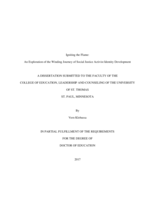 Igniting the Flame: An Exploration of the Winding Journey of Social Justice Activist Identity Development