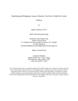 Identifying and Mitigating Caregiver Burnout: The Role of Adult Day Social Workers