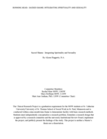 Sacred Shame: Integrating Spirituality and Sexuality