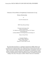 Utilization of Social Media in Strengthening Communication in Long Distance Relationships
