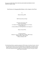 Best Practices for Engaging Birth Mothers in Post-Adoptive Grief Work