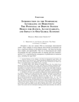 Introduction to the Symposium: Leveraging on Disruption: The Potential of Dispute System Design for Justice, Accountability, and Impact in Our Global Economy