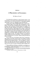 A Philosophy of Economics