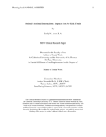 Animal-Assisted Interactions: Impacts for At-Risk Youth