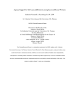Agency Support for Self-care and Burnout among Licensed Social Workers