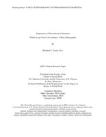 Experiences of Personhood in Dementia Within Long-Term Care Settings: A Meta-Ethnography