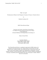 “Make ’em Laugh” The Interaction of Humor in the Therapeutic Treatment of Trauma: A Narrative Review