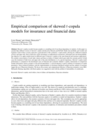 Empirical Comparison of Skewed t-copula Models for Insurance and Financial Data