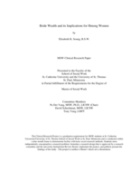 Bride Wealth and its Implications for Hmong Women