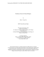 Resiliency Factors for Karen Refugees