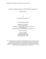 Resiliency and Protective Factors in Adult Children of Alcoholics: A Narrative Review