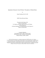 Quantitative Research: Social Workers' Perceptions of Mental Illness