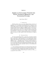 American Contagions: Unexpected Pasts, Unwieldy Presents, and Contested Futures