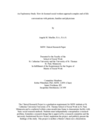 An Exploratory Study: How do licensed social workers approach complex end-of-life conversations with patients, families and physicians