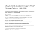 A Tangled Web: Swedish Immigrant Artists' Patronage Systems, 1880-1940