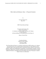 Older Adults and Substance Abuse:  A Program Evaluation
