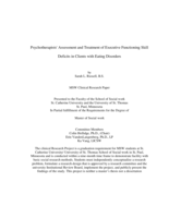 Psychotherapists' Assessment and Treatment of Executive Functioning Skill Deficits in Clients with Eating Disorders