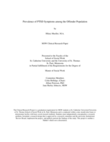 Prevalence of PTSD Symptoms among the Offender Population