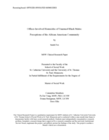 Officer-Involved Homicides of Unarmed Black Males: Perceptions of the African American Community