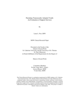 Parenting Transracially Adopted Youth: An Evaluation of Support Services