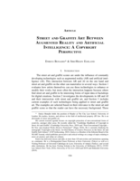 Street and Graffiti Art Between Augmented Reality and Artificial Intelligence: A Copyright Perspective