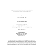 Perspectives from Hmong American Women about the First-­‐Generation College Student Experience